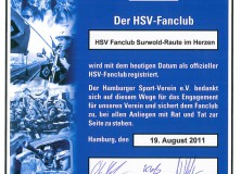 Fußball und Familie auf der Fahne